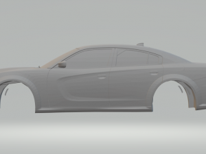 dogde charger hellcat 2021 Modèles 3D en vedette