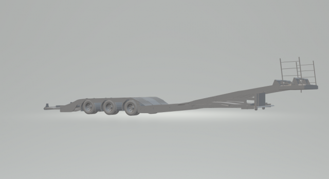 semi trailer transport Modello di stampa 3D .c4d .max .obj .3ds .fbx .stl .blend