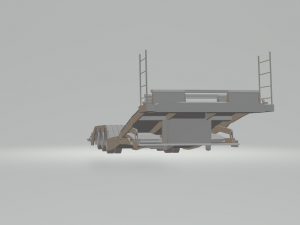 semi trailer transport Modello di stampa 3D