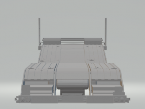 semi trailer transport Modello di stampa 3D