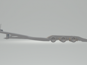 semi trailer transport Modello di stampa 3D