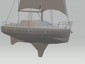 sailboat 3D प्रिंट मॉडल