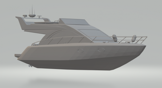 yacht speedboat 3D Baskı Modeli .c4d .max .obj .3ds .fbx .stl .blend 
