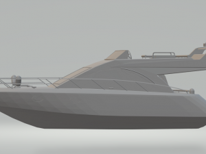 yacht speedboat 3D Baskı Modeli