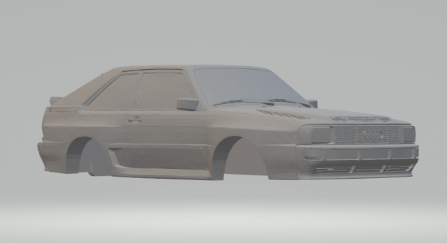 audi sportquattro 1983 Modelo de Impressão 3D .c4d .max .obj .3ds .fbx .stl .blend 
