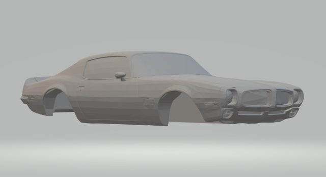pontiac firebird 3D प्रिंट मॉडल .c4d .max .obj .3ds .fbx .stl .blend 