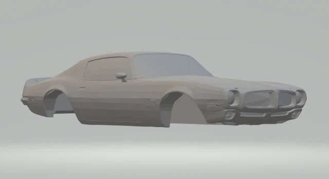 pontiac firebird 3D Print Model .c4d .max .obj .3ds .fbx .stl .blend 