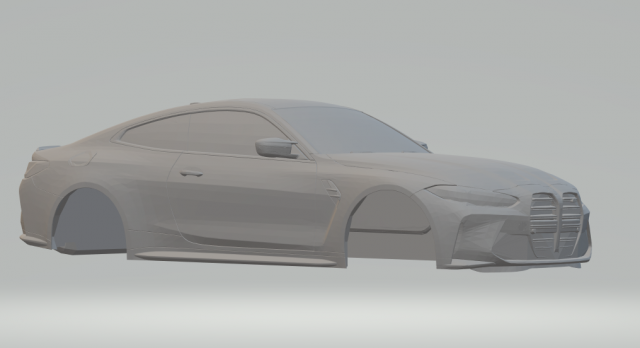 m4 coupe 2021 3D-Druckmodell .c4d .max .obj .3ds .fbx .stl .blend 