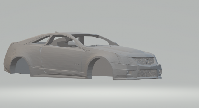 cadillac cts-v coupe Model Cetak 3D .c4d .max .obj .3ds .fbx .stl .blend 