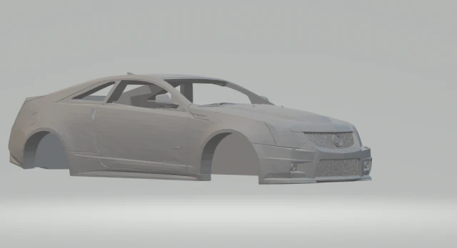 cadillac cts-v coupe 3D Print Model .c4d .max .obj .3ds .fbx .stl .blend 