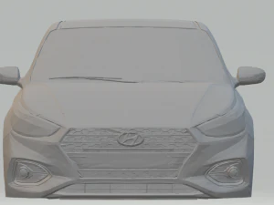 hyundai solaris 2018 3D Print Model