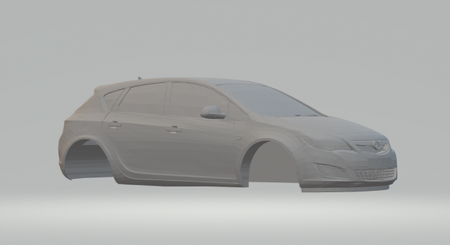 opel astra hatch Modello di stampa 3D .c4d .max .obj .3ds .fbx .stl .blend 