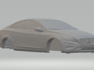 volvo s60 sedan 2011 Model Cetak 3D