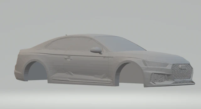audi rs5 3D Print Model .c4d .max .obj .3ds .fbx .stl .blend 
