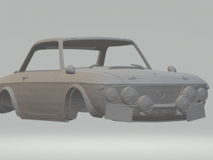 lancia fulvia 3D 프린트 모델