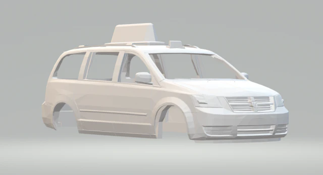 dodge grand caravan taxi 3D Print Model .c4d .max .obj .3ds .fbx .stl .blend