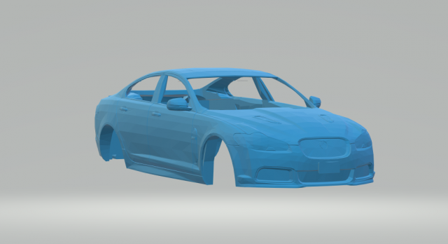 jaguar xf r 3D 打印模型 .c4d .max .obj .3ds .fbx .stl .blend 