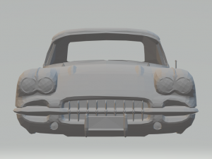 chevrolet corvette c1 58 3D Print Model
