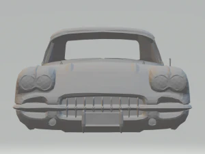 chevrolet corvette c1 58 3D Print Model