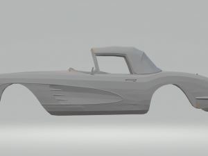 chevrolet corvette c1 58 3D Print Model