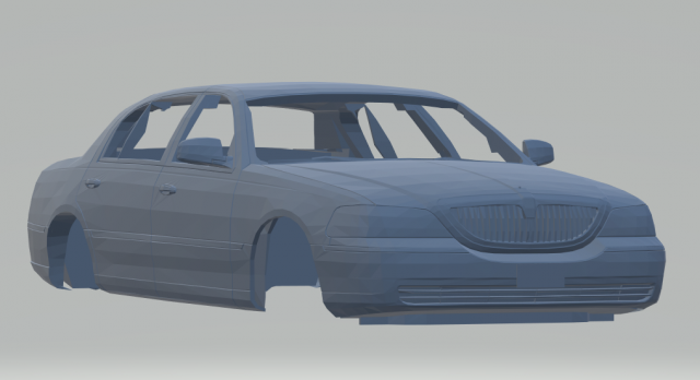 lincoln town car 2010 3D Print Model .c4d .max .obj .3ds .fbx .stl .blend 