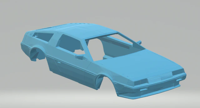 delorean dmc-12 3D Print Model .c4d .max .obj .3ds .fbx .stl .blend 