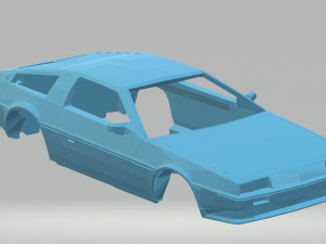 delorean dmc-12 3Dプリントモデル