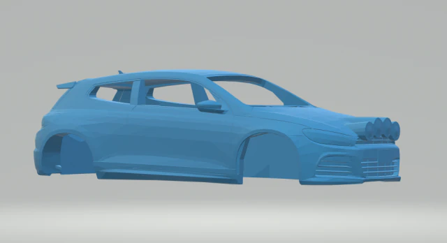vw sciroccorally 3D Print Model .c4d .max .obj .3ds .fbx .stl .blend 