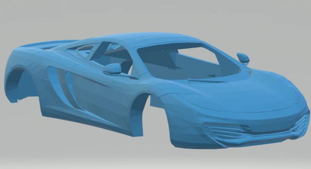 mclaren mp4 12 3D Print Model .c4d .max .obj .3ds .fbx .stl .blend 