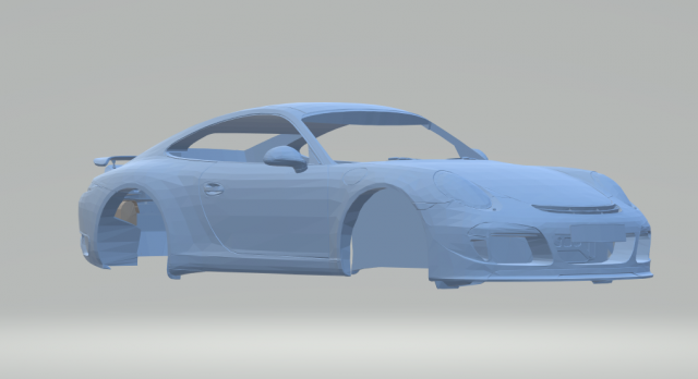 porsche ruf rgt8 3D Print Model .c4d .max .obj .3ds .fbx .stl .blend 