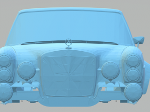 mercedes 300sel amg Model Cetak 3D