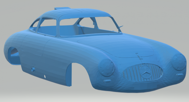 mercedes 300sl w194 3D Print Model .c4d .max .obj .3ds .fbx .stl .blend 