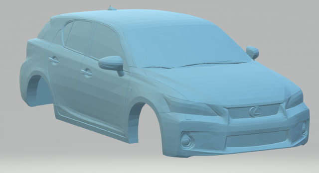 lexus ct 200h 3D Baskı Modeli .c4d .max .obj .3ds .fbx .stl .blend 
