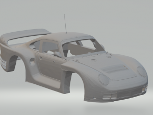 porsche 961 race car 3Dプリントモデル