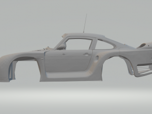 porsche 961 race car 3Dプリントモデル