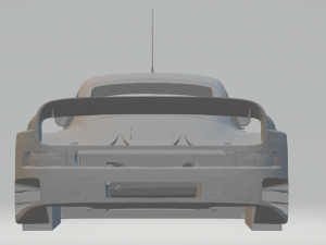 porsche 961 race car 3Dプリントモデル