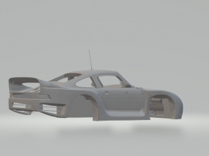 porsche 961 race car 3Dプリントモデル