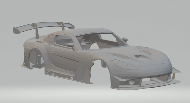 ginetta g55 gt3 3D Print Model .c4d .max .obj .3ds .fbx .stl .blend 