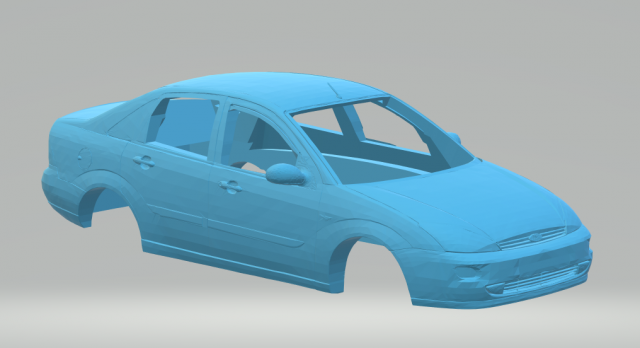 focus sedan 3D 打印模型 .c4d .max .obj .3ds .fbx .stl .blend 