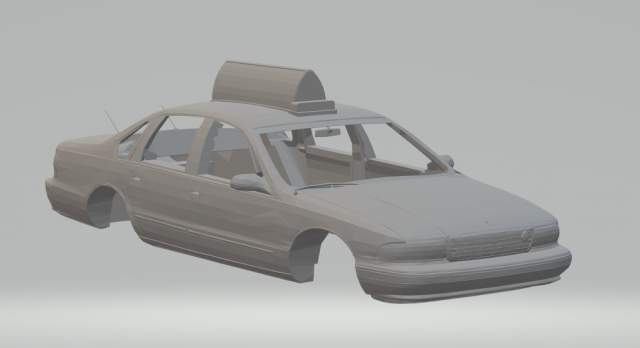 chevrolet caprice 96 taxi Model do druku 3D .c4d .max .obj .3ds .fbx .stl .blend 