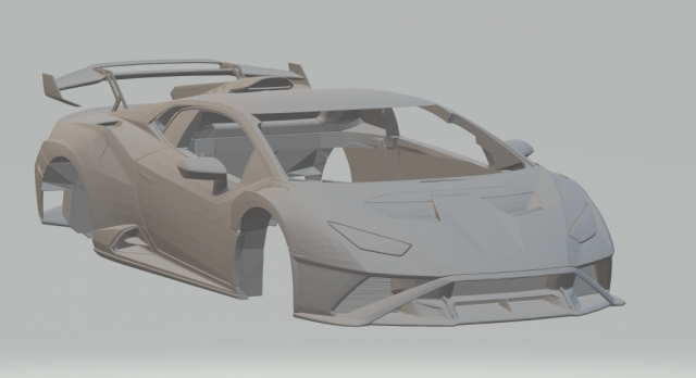 huracan sto 2021 3D Принт Модель .c4d .max .obj .3ds .fbx .stl .blend 