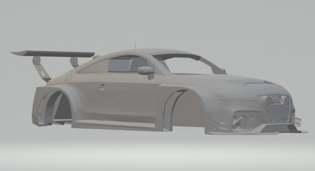 audi tt race car Modelo de Impressão 3D .c4d .max .obj .3ds .fbx .stl .blend 