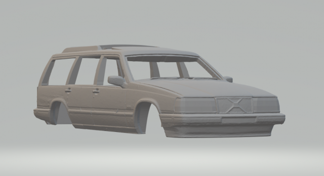 volvo 765 staiton wagon 3D प्रिंट मॉडल .c4d .max .obj .3ds .fbx .stl .blend 