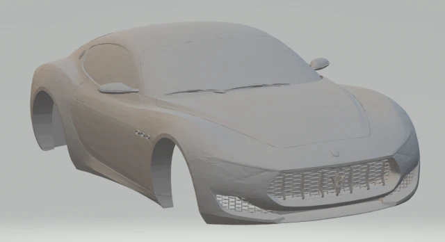 maserati alfieri 3D Print Model .c4d .max .obj .3ds .fbx .stl .blend