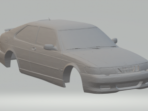 saab 9-3 aero coupe 3D-Druckmodell