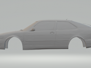 saab 9-3 aero coupe 3D Принт Модель