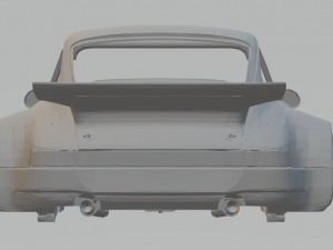 porsche 911 carrera rsr 3Dプリントモデル