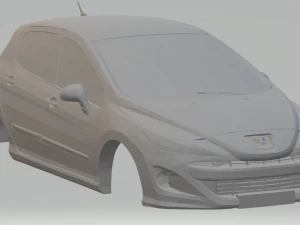 プジョー 308 3Dプリントモデル