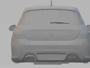 peugeot 308 3D Baskı Modeli