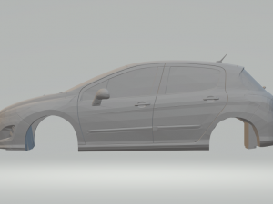 peugeot 308 3D Baskı Modeli